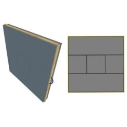 DANAGE DOMINO - Cible Mousse A2 132x132x14.5